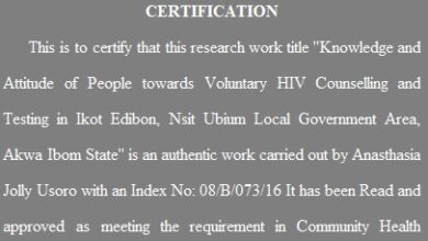 Knowledge and Attitude of People Towards Voluntary HIV Counselling and Testing in Ikot Edibon